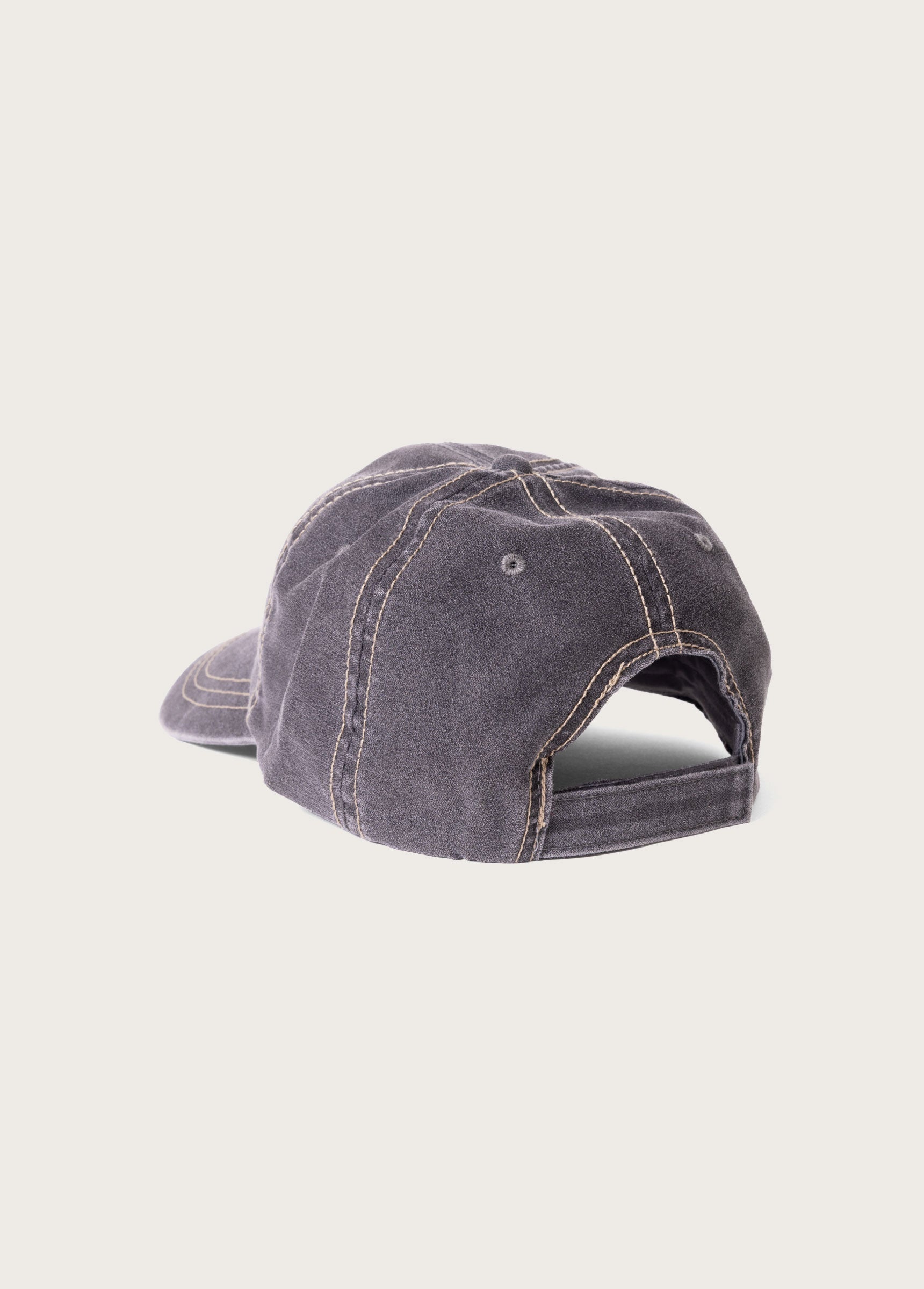 RUNNING HORSE LEATHER PATCH HAT - CHARCOAL