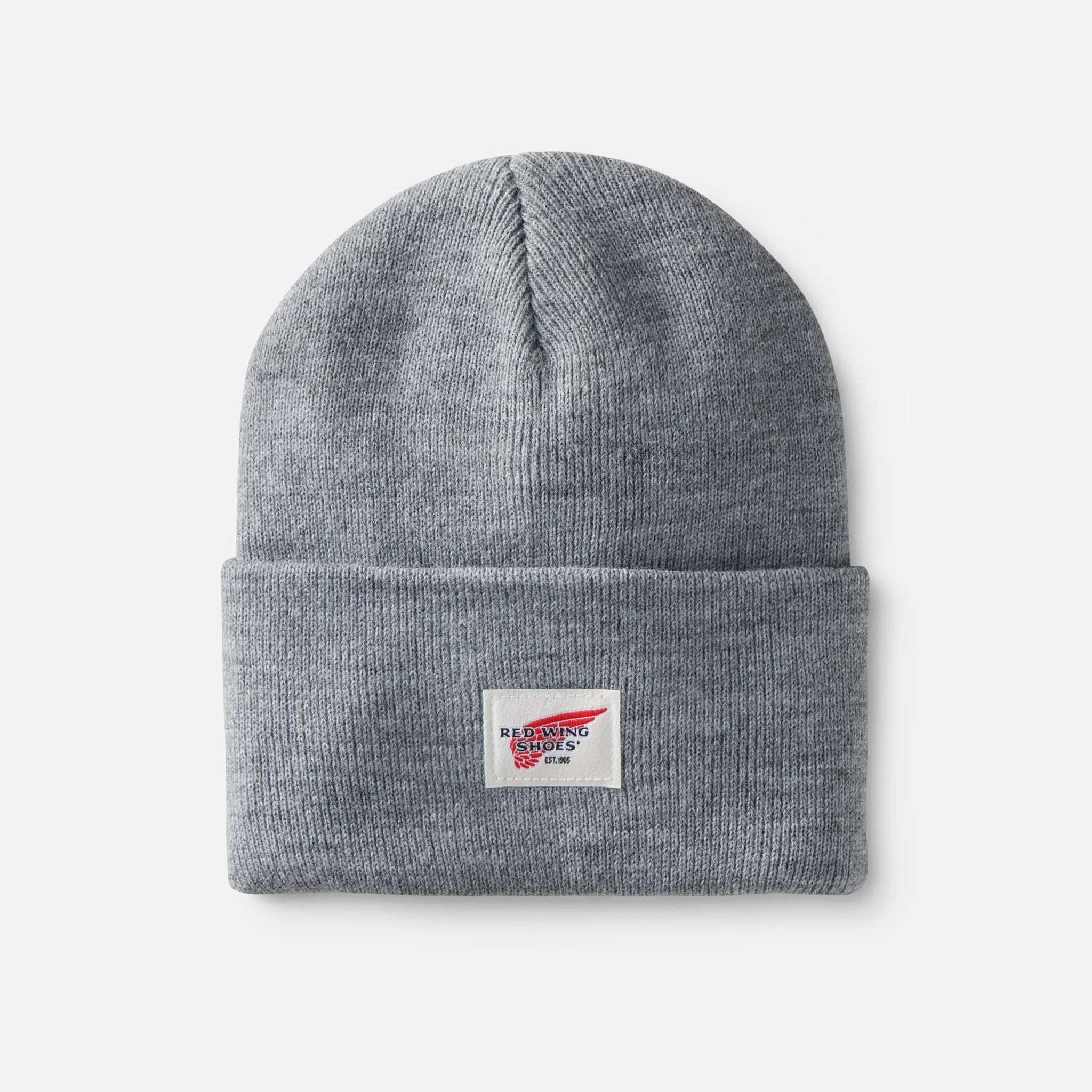 97435 LOGO KNIT BEANIE - LIGHT GRAY HEATHER