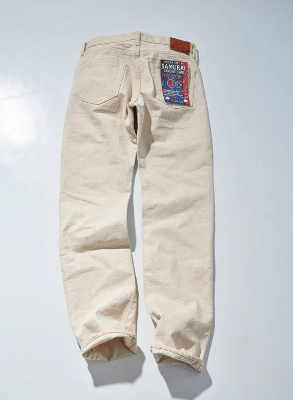 S510SC-KI Samurai Cotton Kinari Regular Straight Jeans - ECRU