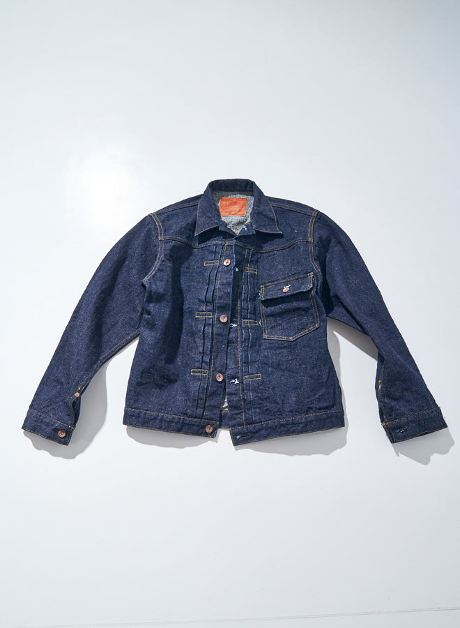 S556VX ZERO+ MODEL DENIM JACKET WITH T-BACK SPEC - INDIGO