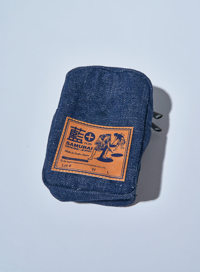 SJDP24-AI DENIM POUCH - INDIGO
