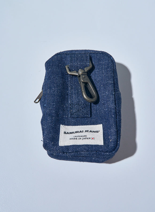 SJDP24-AI DENIM POUCH - INDIGO