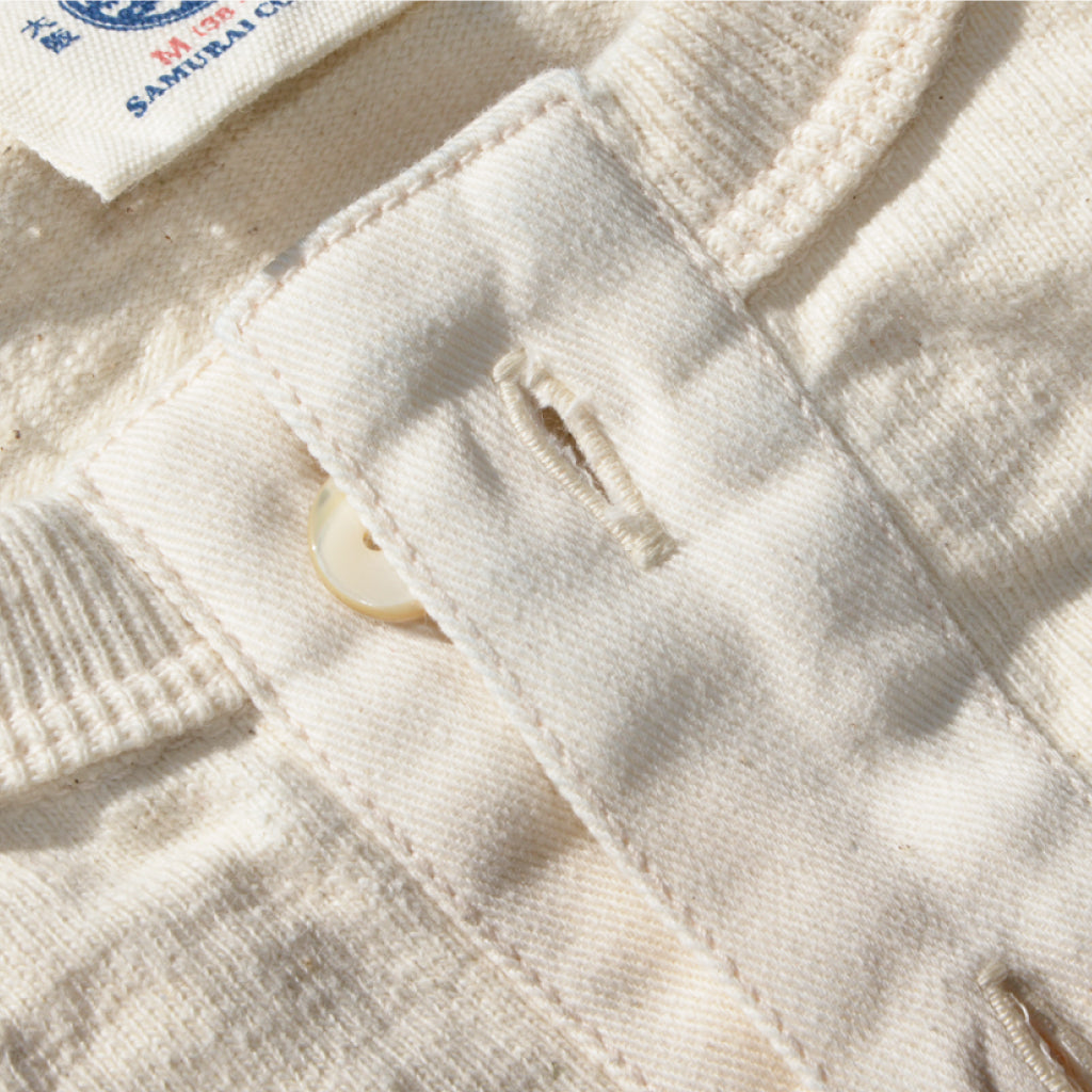 SJST-SC02 (Japanese Cotton Made Henley T-Shirt) - NATURAL