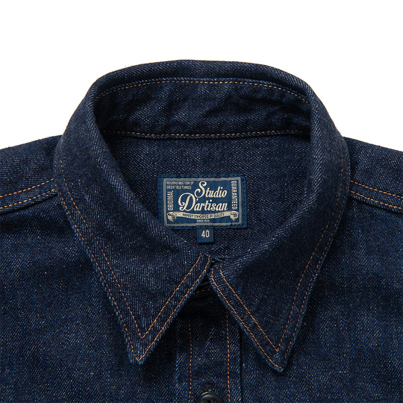 SP-093 45th Ishikawadai denim work shirt - INDIGO