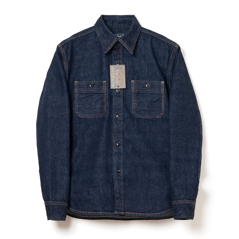 SP-093 45th Ishikawadai denim work shirt  - INDIGO