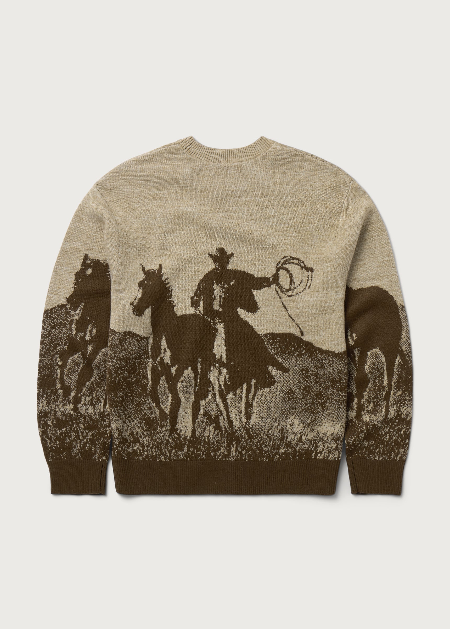 SPIRIT OF THE PLANES KNIT SWEATER - BROWN