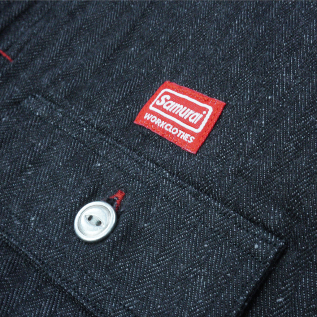 SWCPS22-HB Shawl collar L/S Shirt - BLACK