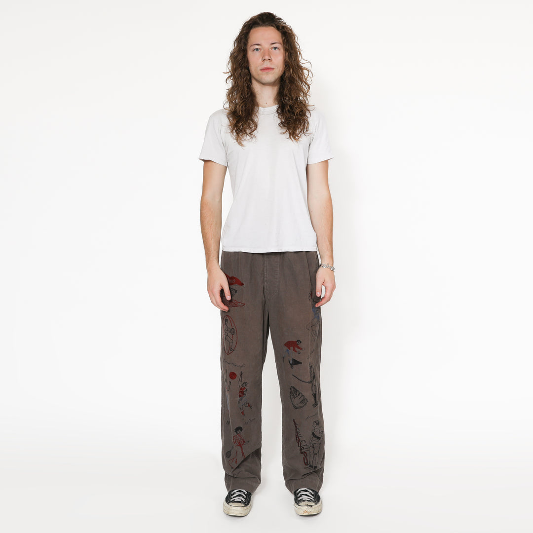 VARSITY PANT - CHARCOAL