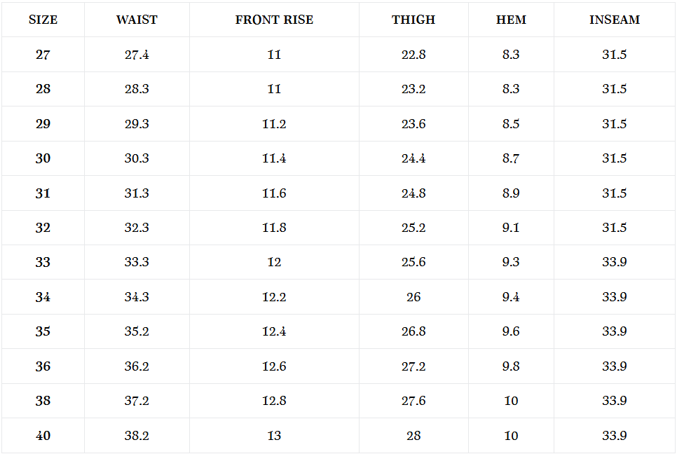 0105SS Wide Denim (Super Smooth) - INDIGO