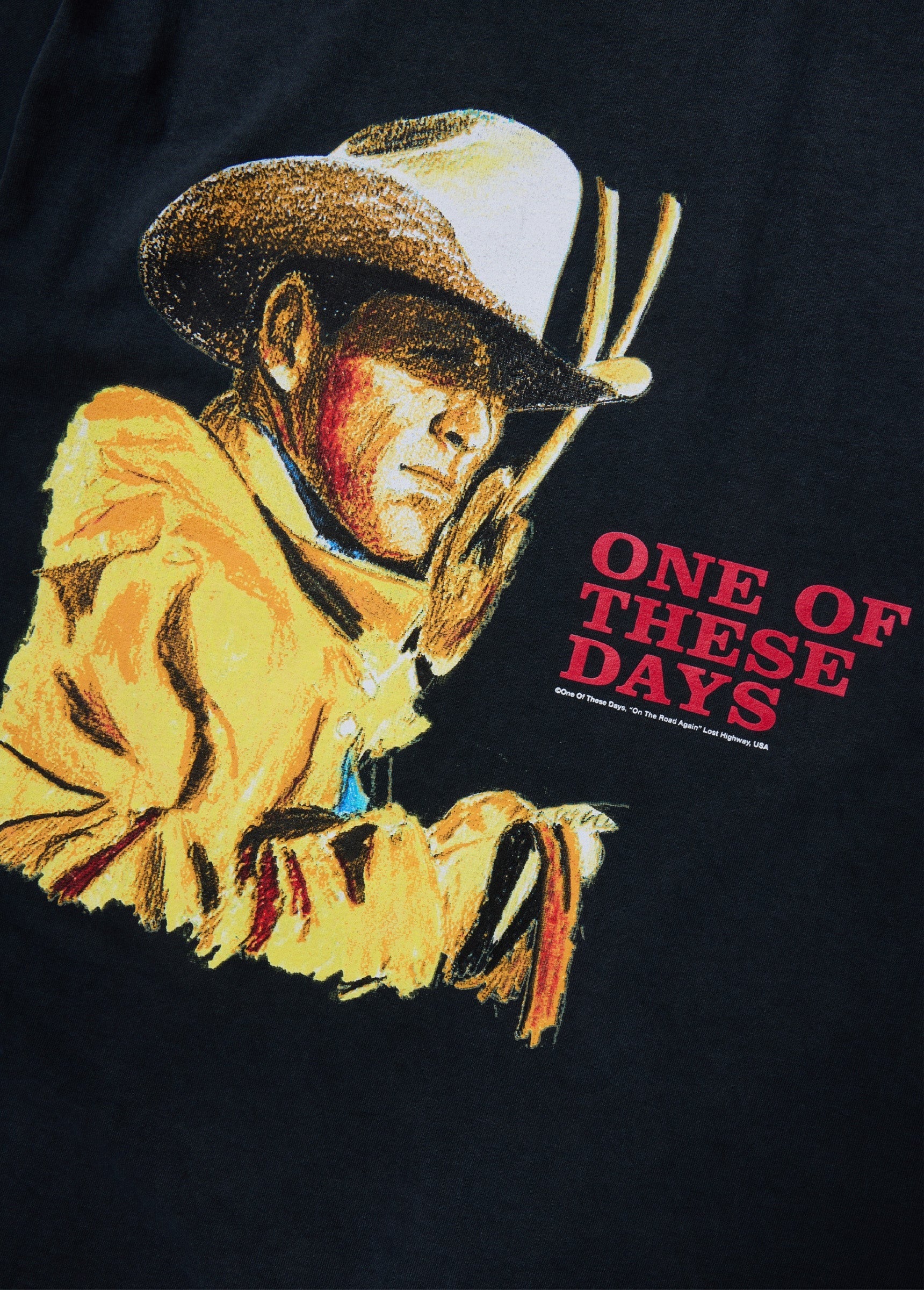 TOMORROW NEVER KNOWS TSHIRT - SUNFADEDBLACK