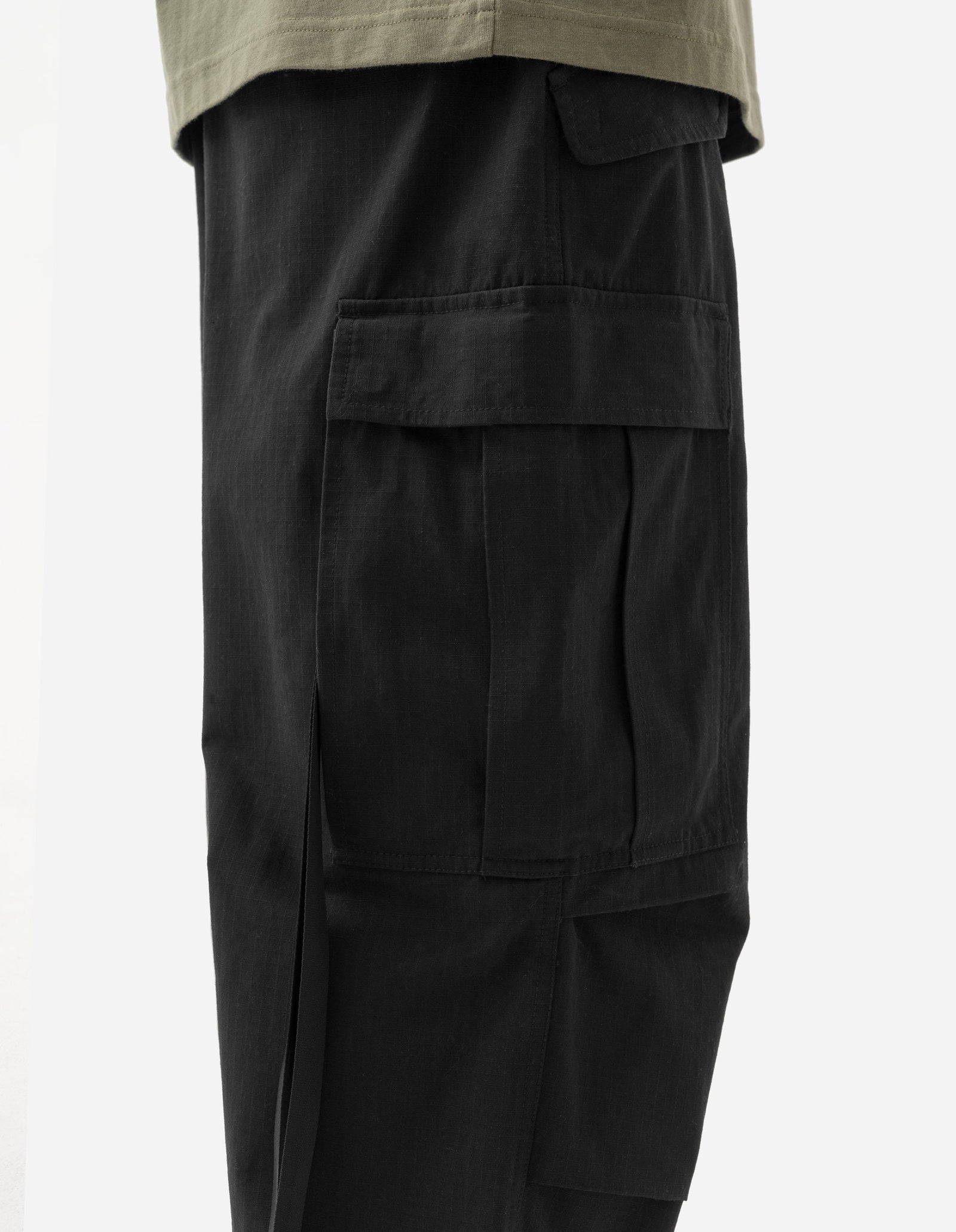 7400 Hemp M65 Cargo Pants - BLACK