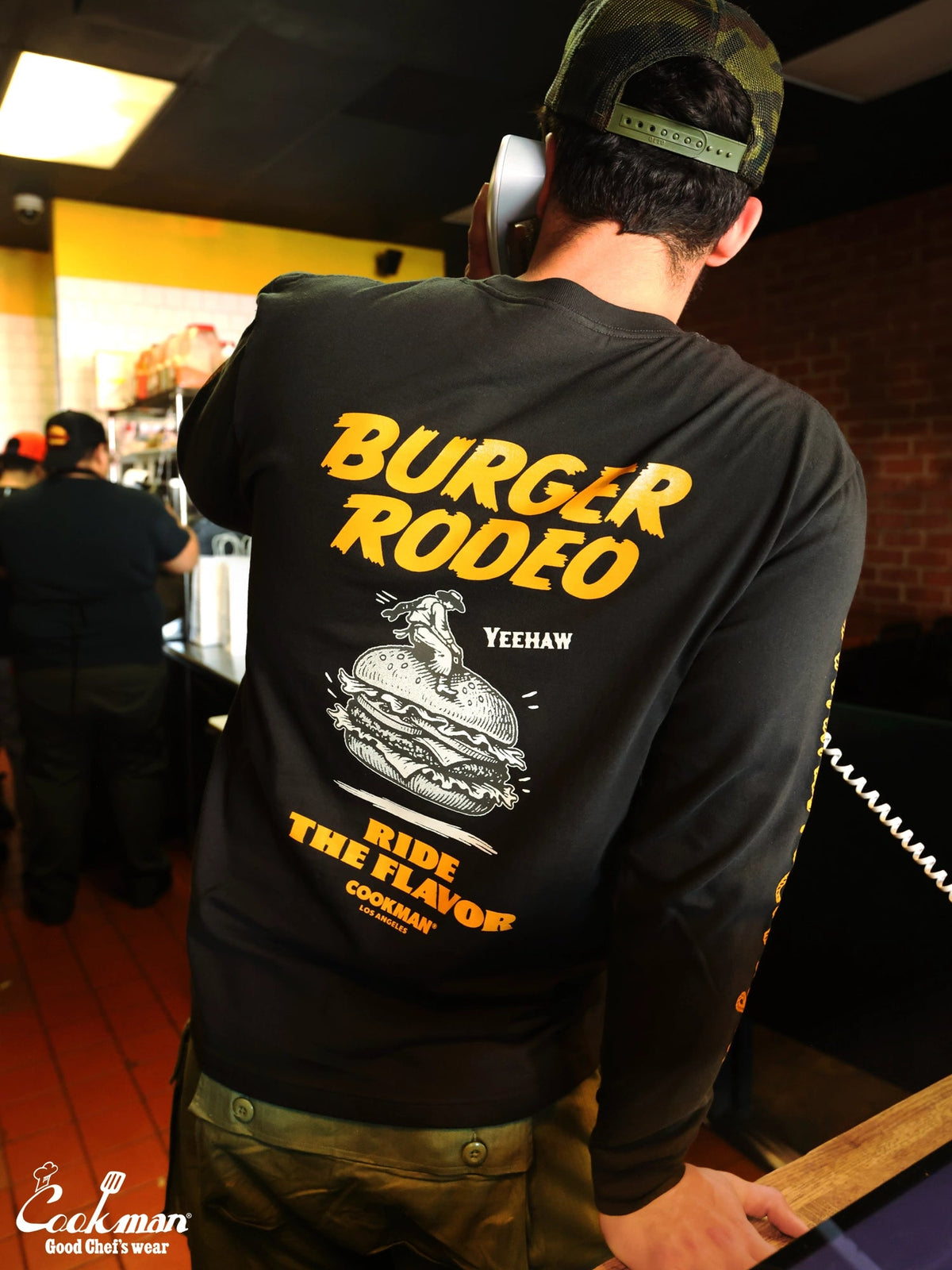 LONG SLEEVE TEES RODEO - CHARCOAL