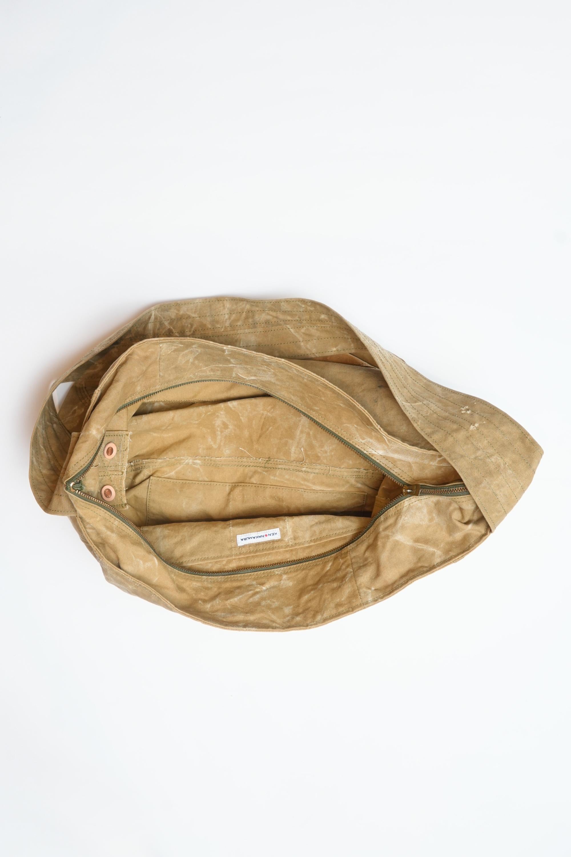 US BOY SCOUNTS 1940S DUFFLE BAG REMAKE NEWSPAPER BAG - VINTAGE