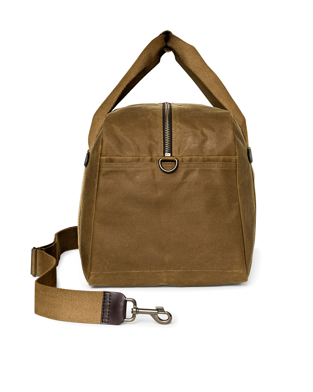 MEDIUM TIN CLOTH DUFFLE BAG - DARK TAN