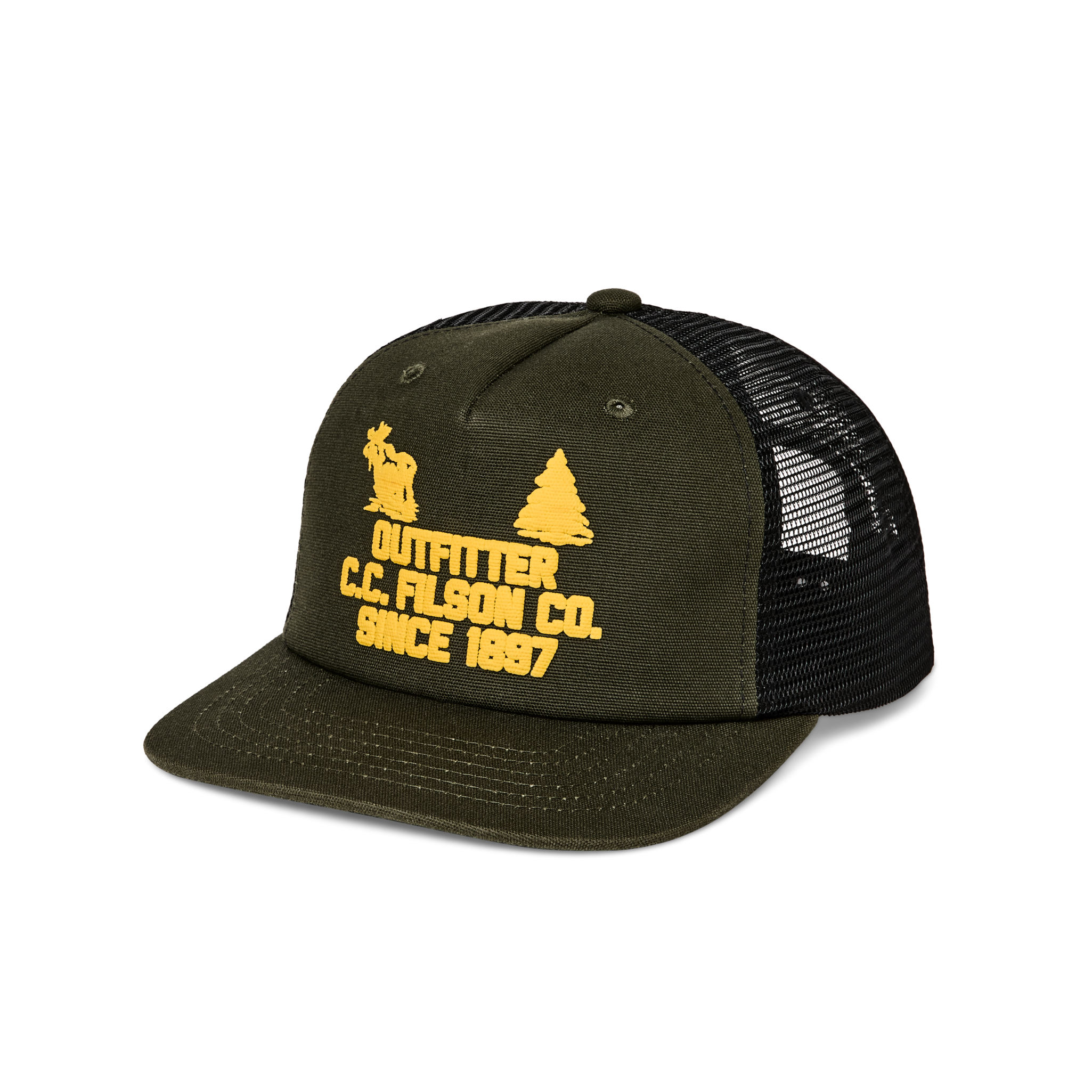 TRUCKER MESH CAP - LODEN GREEN/OUTFITTER