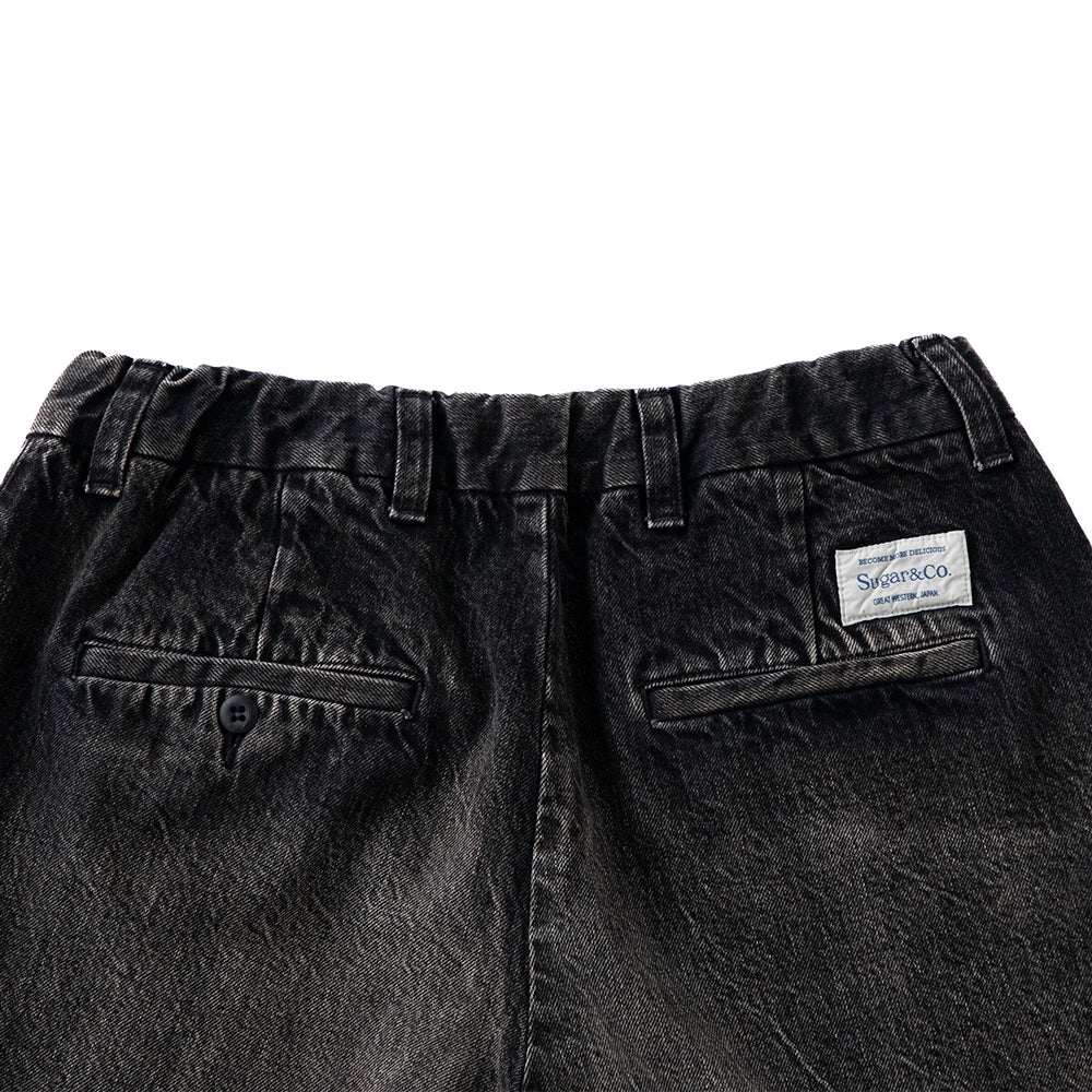 GENTLE PANTS 40'S WASH - BLACK