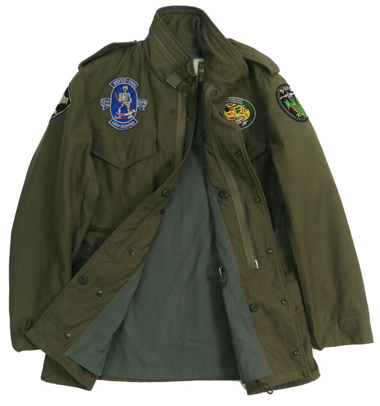 BR15804 TYPE M-65 13th BOMB. SQ. "GRIM REAPERS" - OLIVE DRAB