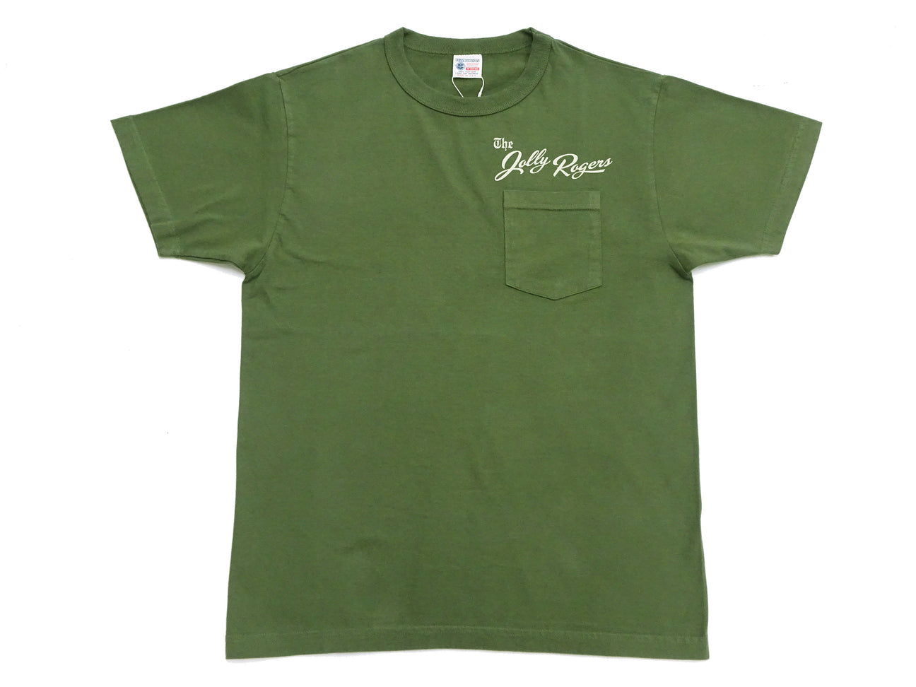 BR79711 S/S POCKET T-SHIRT JOLLY ROGERS - OLIVE
