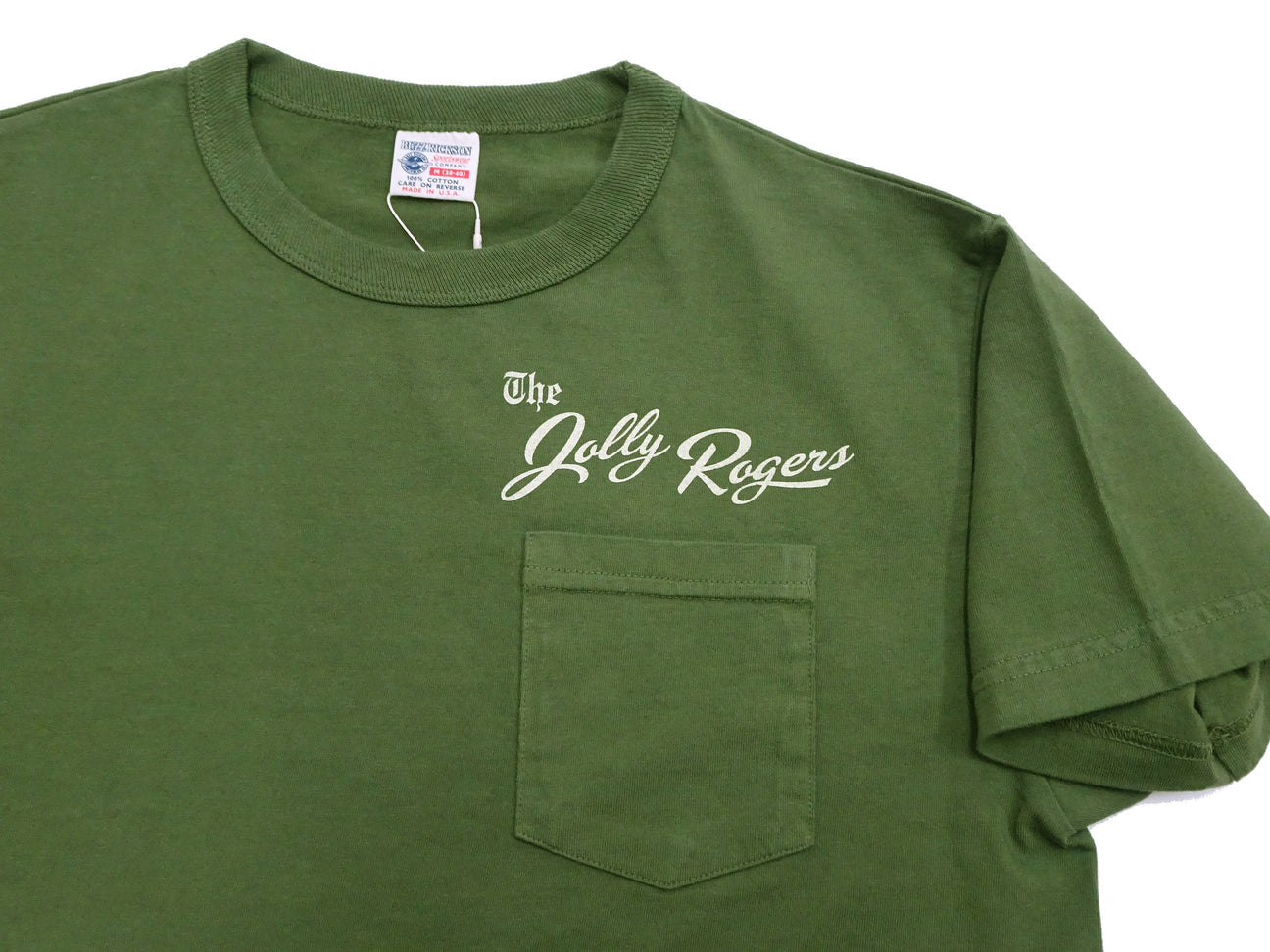 BR79711 S/S POCKET T-SHIRT JOLLY ROGERS - OLIVE