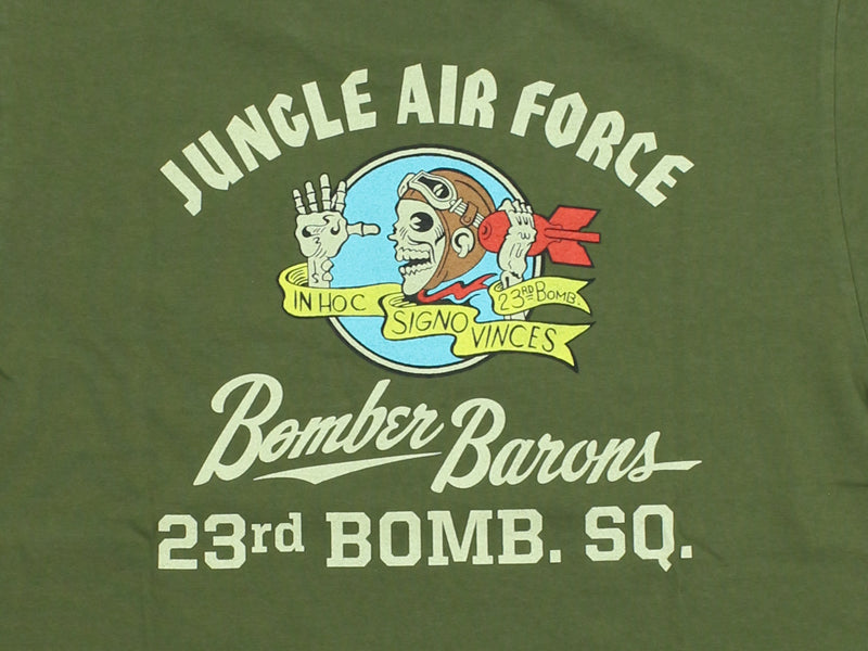 BR79778 S/S T-SHIRT 23rd BOMB. SQ. BOMBER BARONS - OLIVE