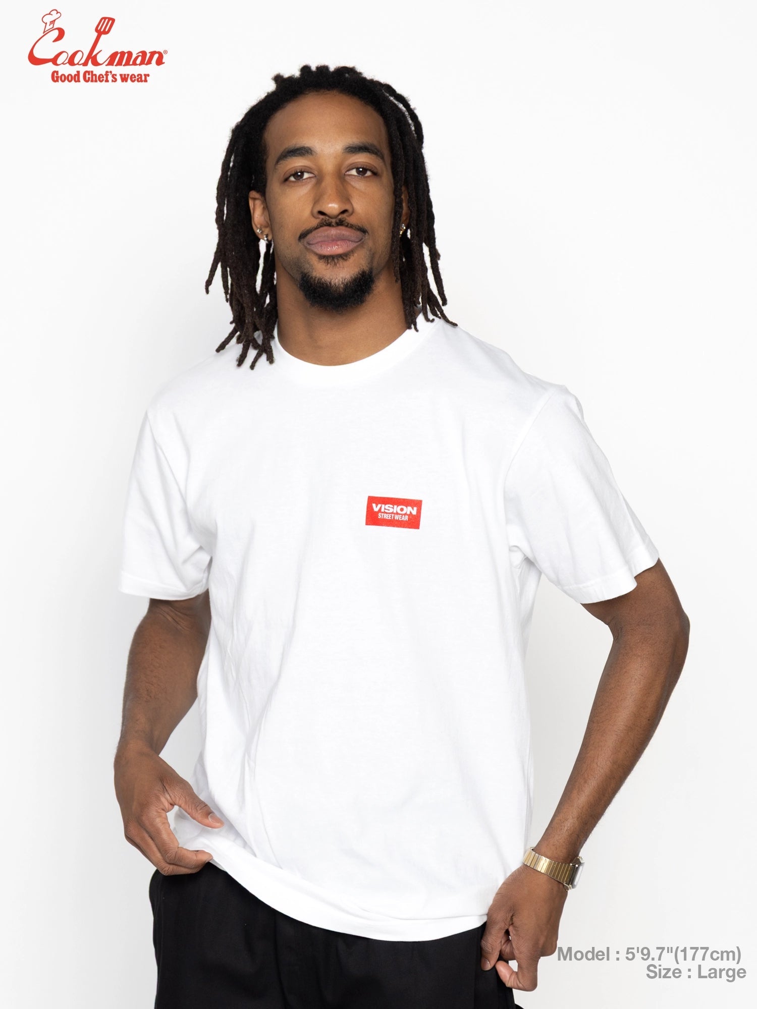 VISION LOGO TEE S/S - WHITE