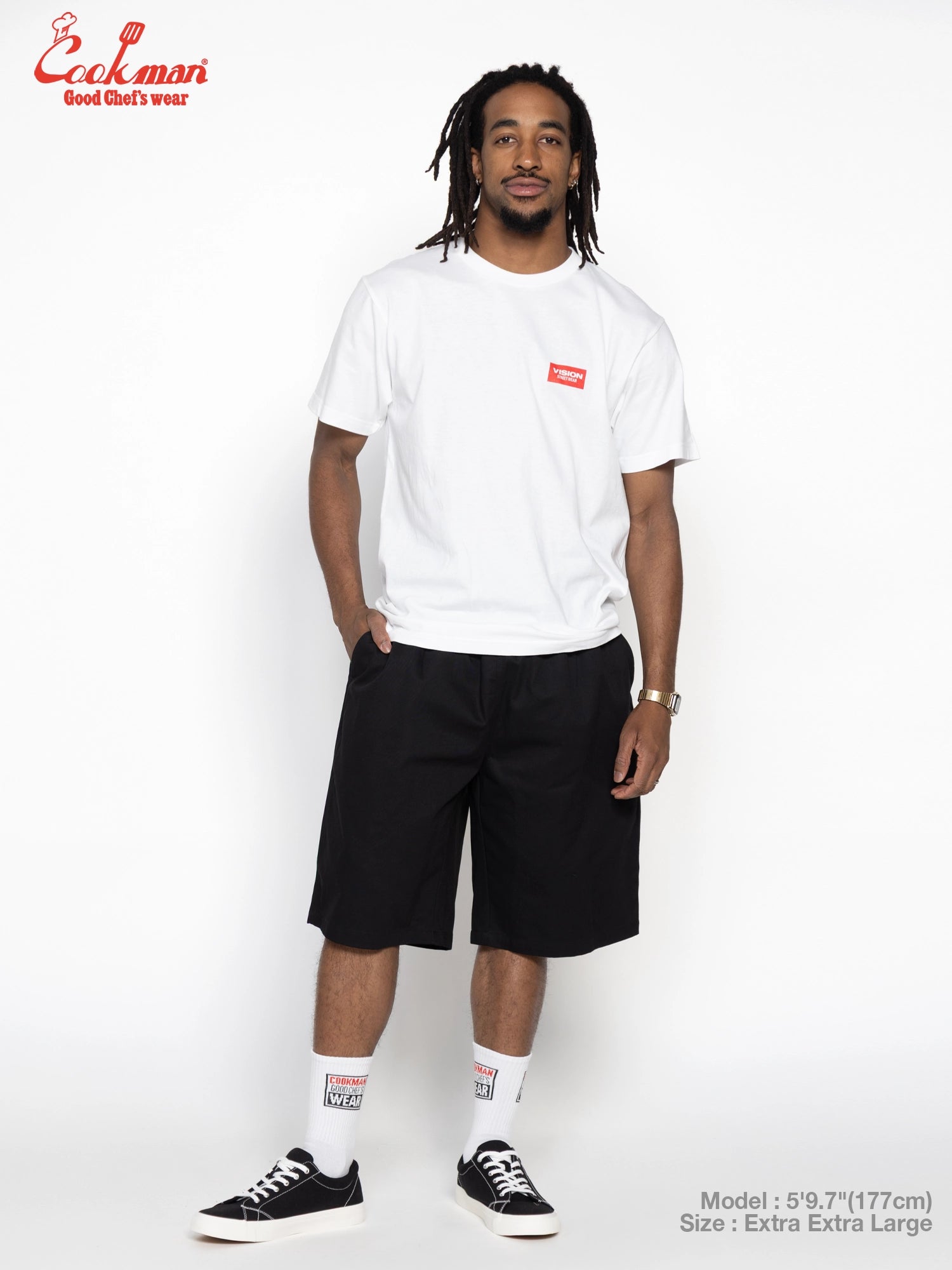 CARPENTER'S PANTS SHORT HEAVY TWILL - BLACK