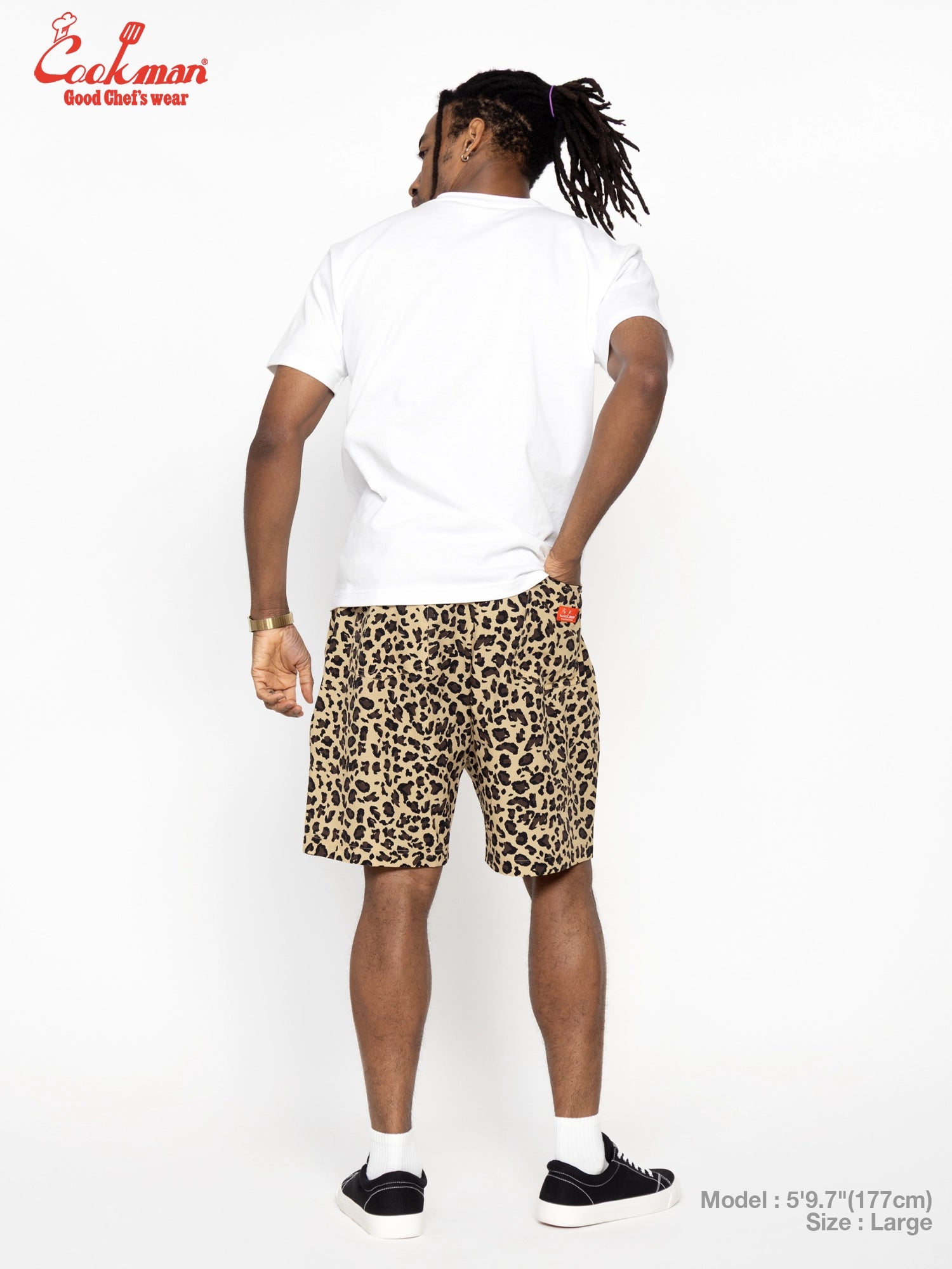 CHEF SHORT PANTS LIGHT LEOPARD - BEIGE