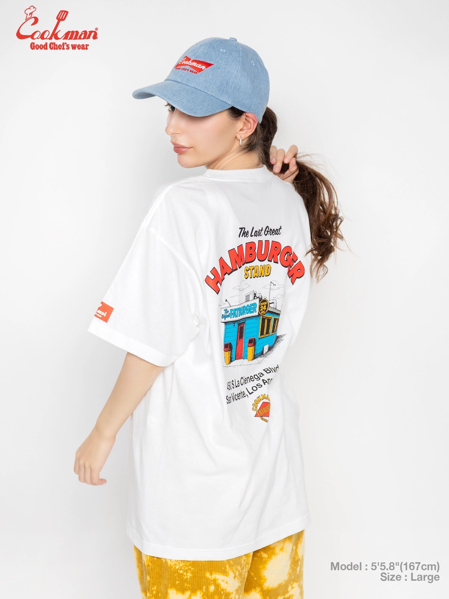 FATBURGER FIRST LOCATION TEE S/S - WHITE