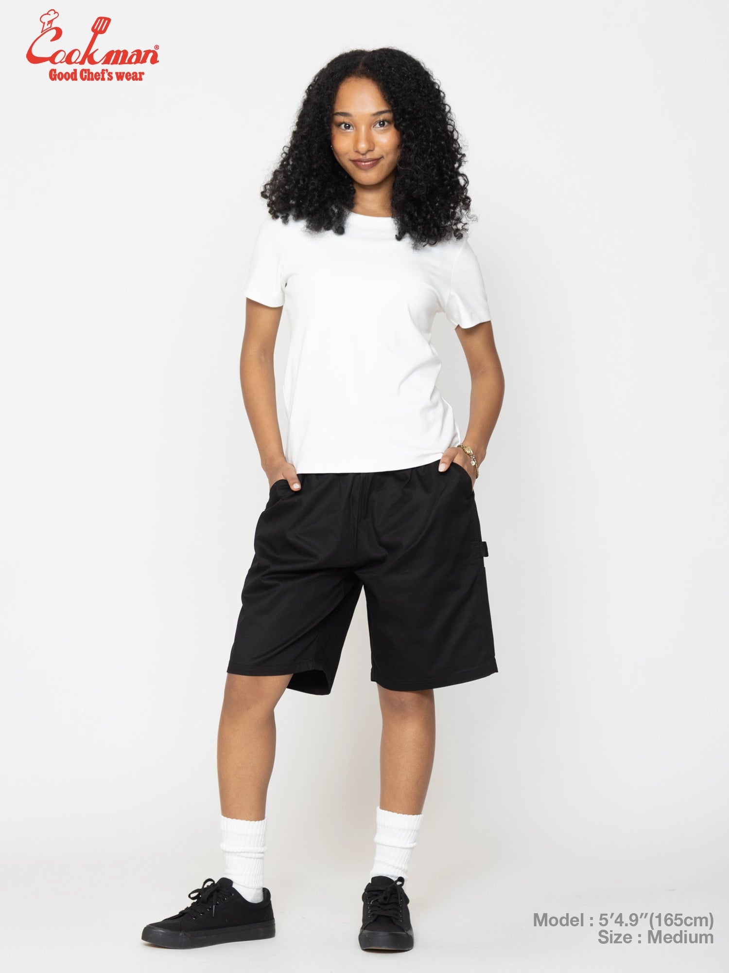 CARPENTER'S PANTS SHORT HEAVY TWILL - BLACK