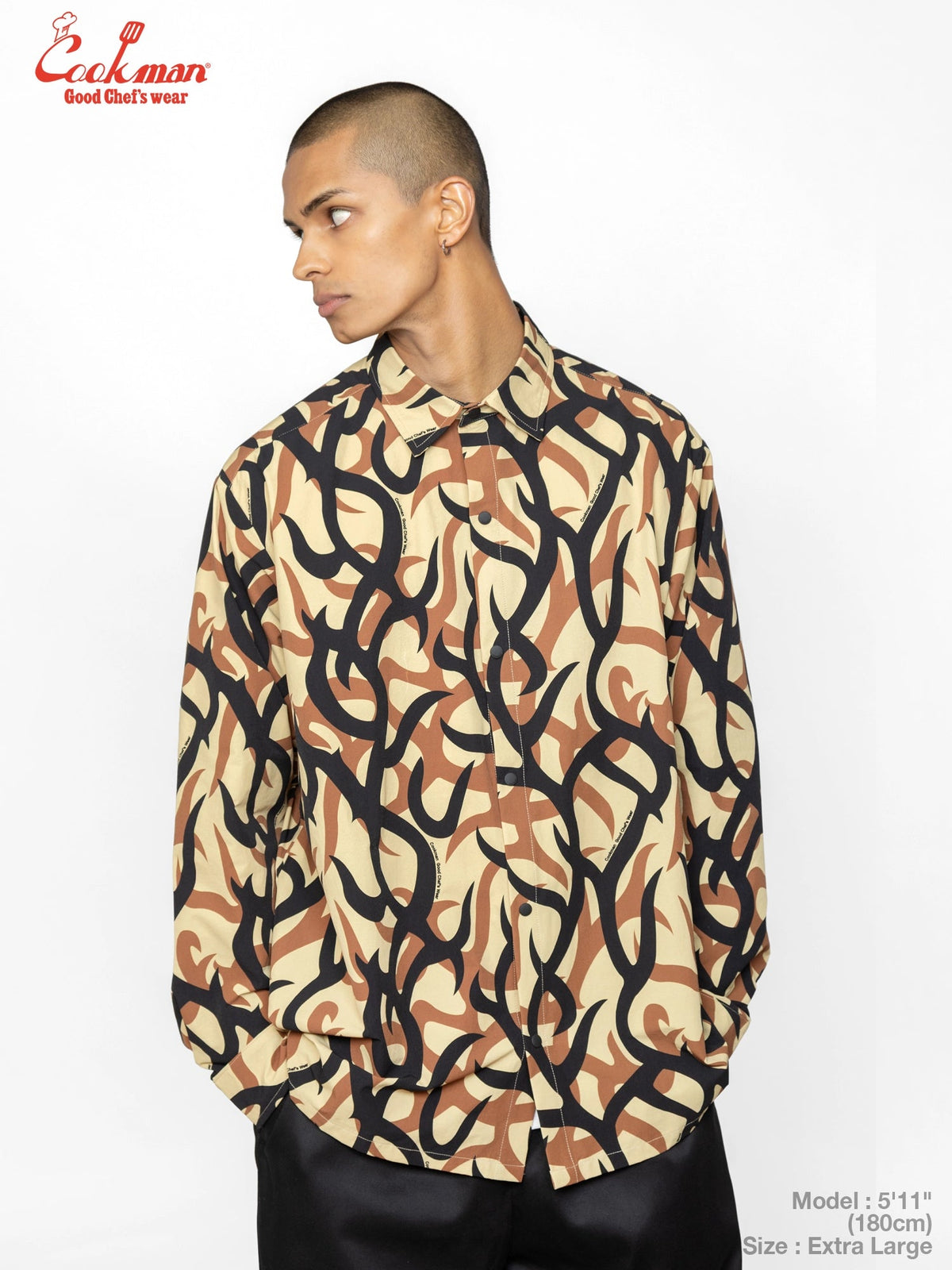 WORK SHIRTS LONG SLEEVE TRIBAL CAMO - BEIGE