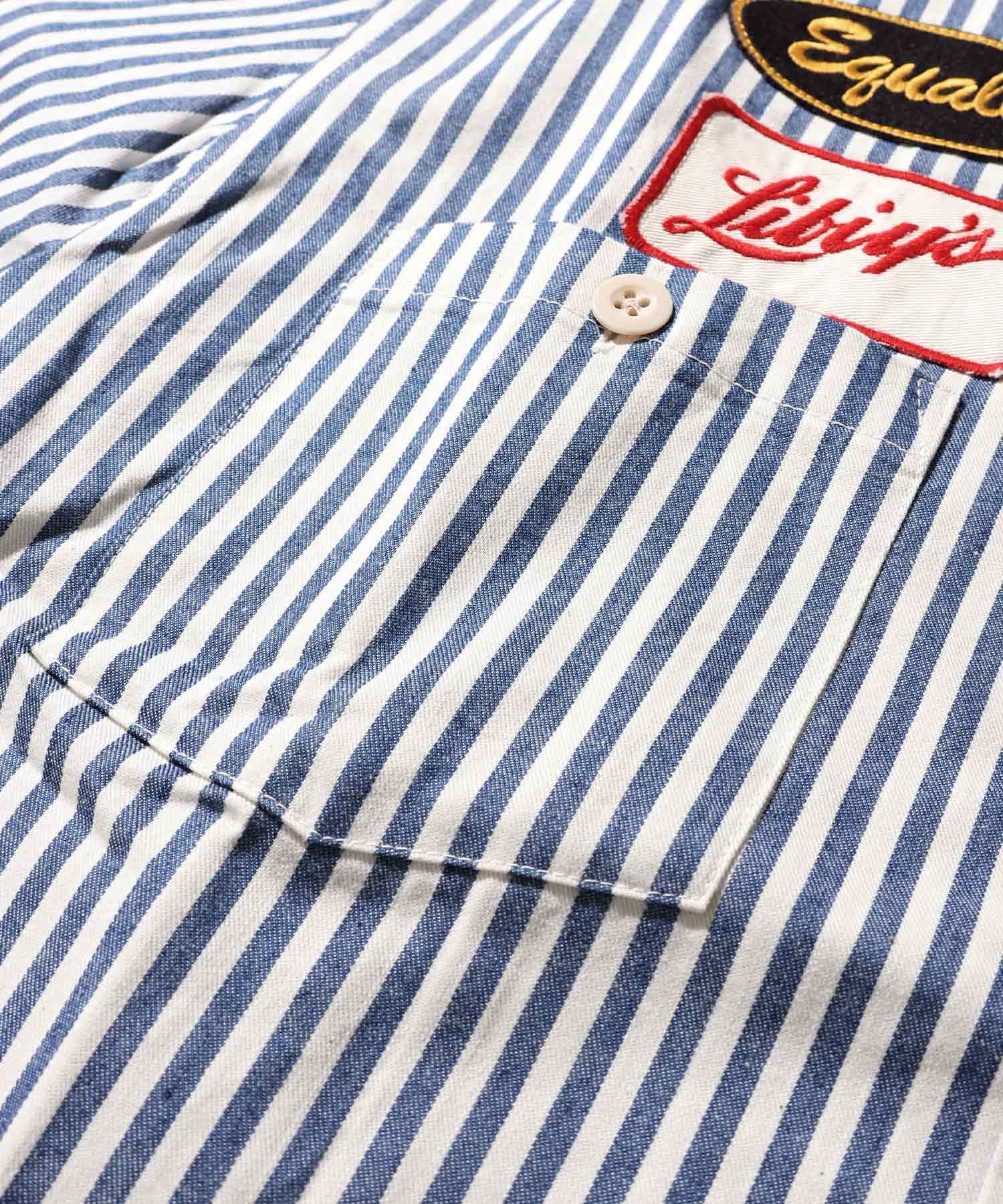 GS2549929 LIBIYS SERVICE MAN SHIRTS - BLUE STRIPE