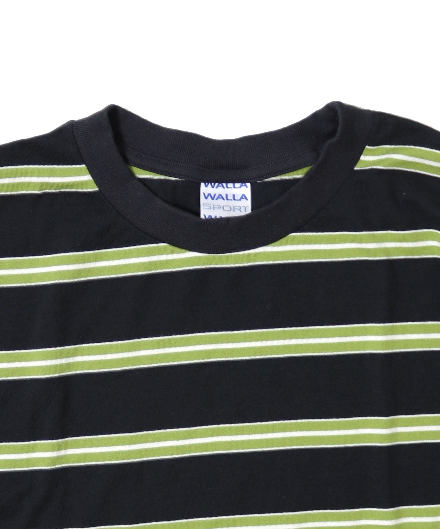 STRIPE TEE S/S - BLACK/GREEN