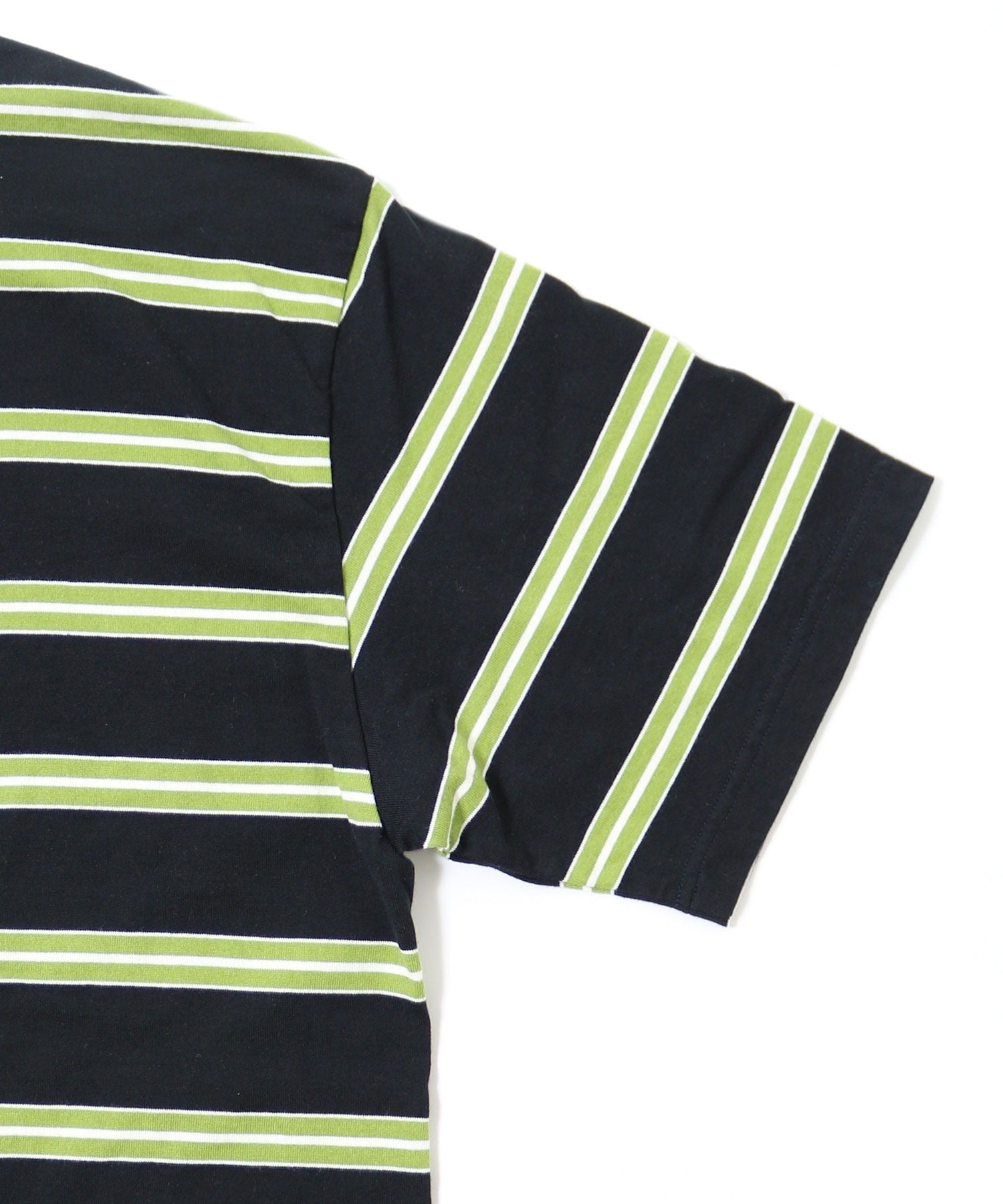 STRIPE TEE S/S - BLACK/GREEN