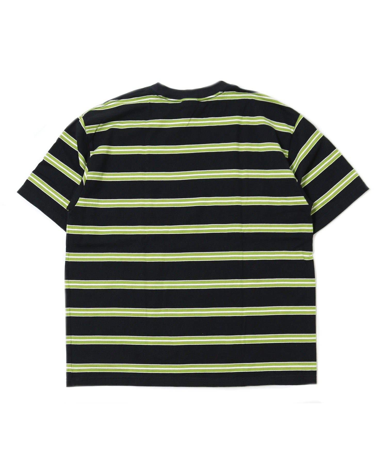 STRIPE TEE S/S - BLACK/GREEN