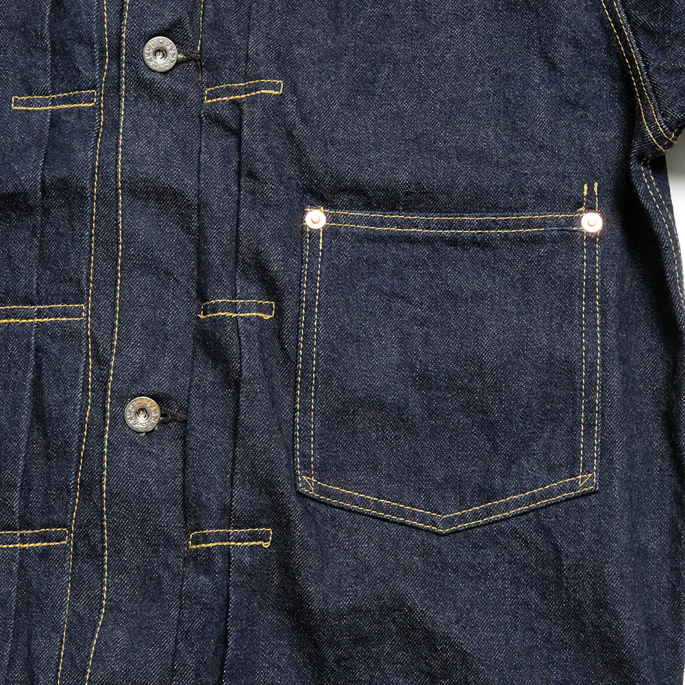 D4613 13oz. Ishikawa-dai Denim - WWII Jacket - INDIGO
