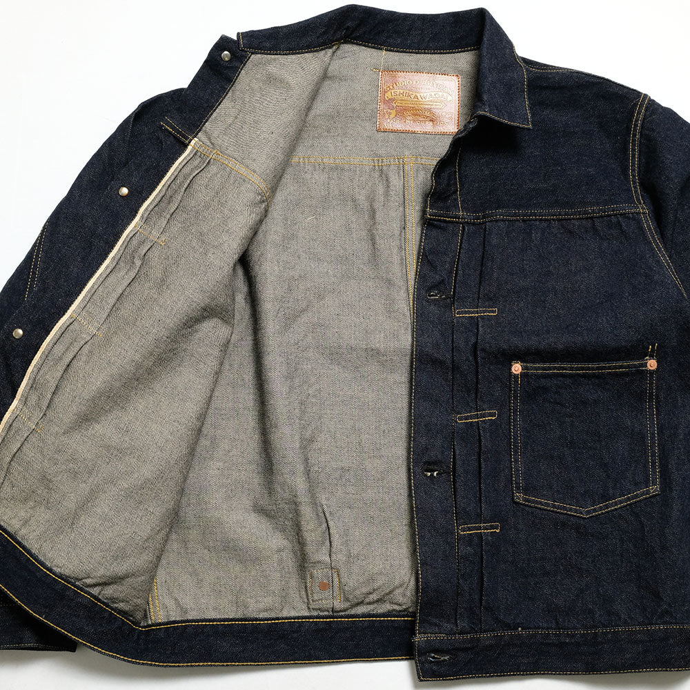 D4613 13oz. Ishikawa-dai Denim - WWII Jacket - INDIGO