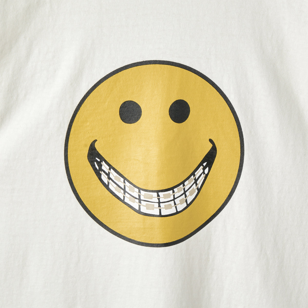 33005-01 PRINTED TEE "TIN GRINS" - OFF WHITE