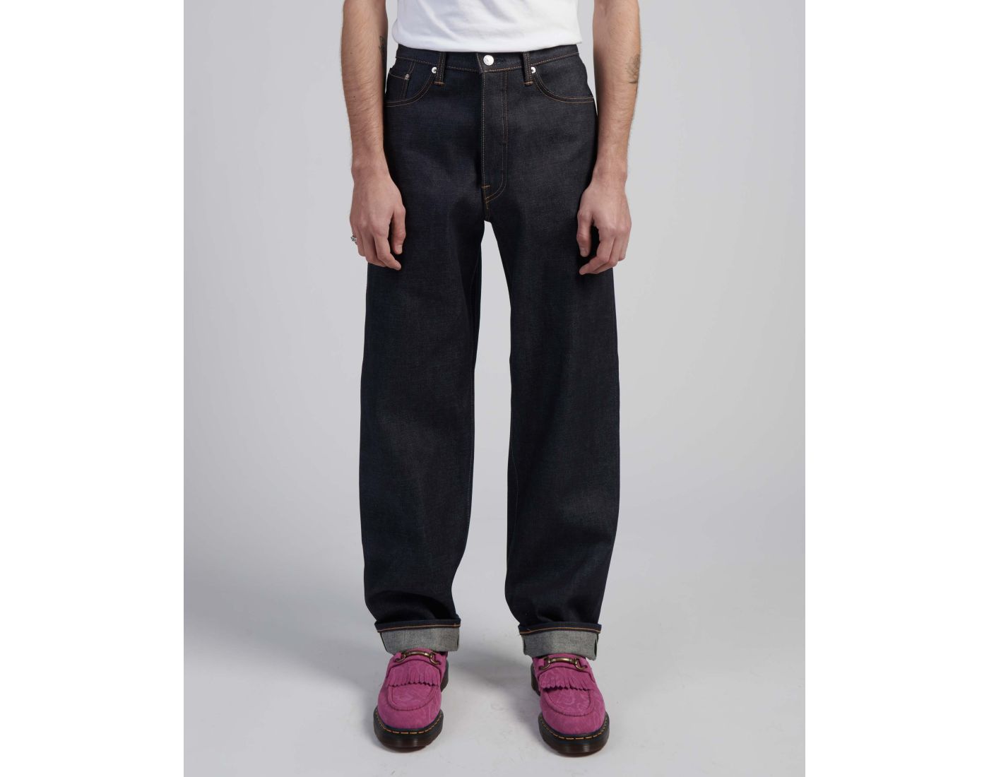 EEU104-189M LOOSE FIT (UNWASHED) - BLUE