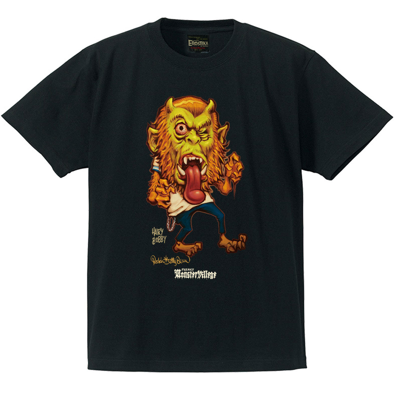 "Hairly Bobby" TEE S/S - BLACK