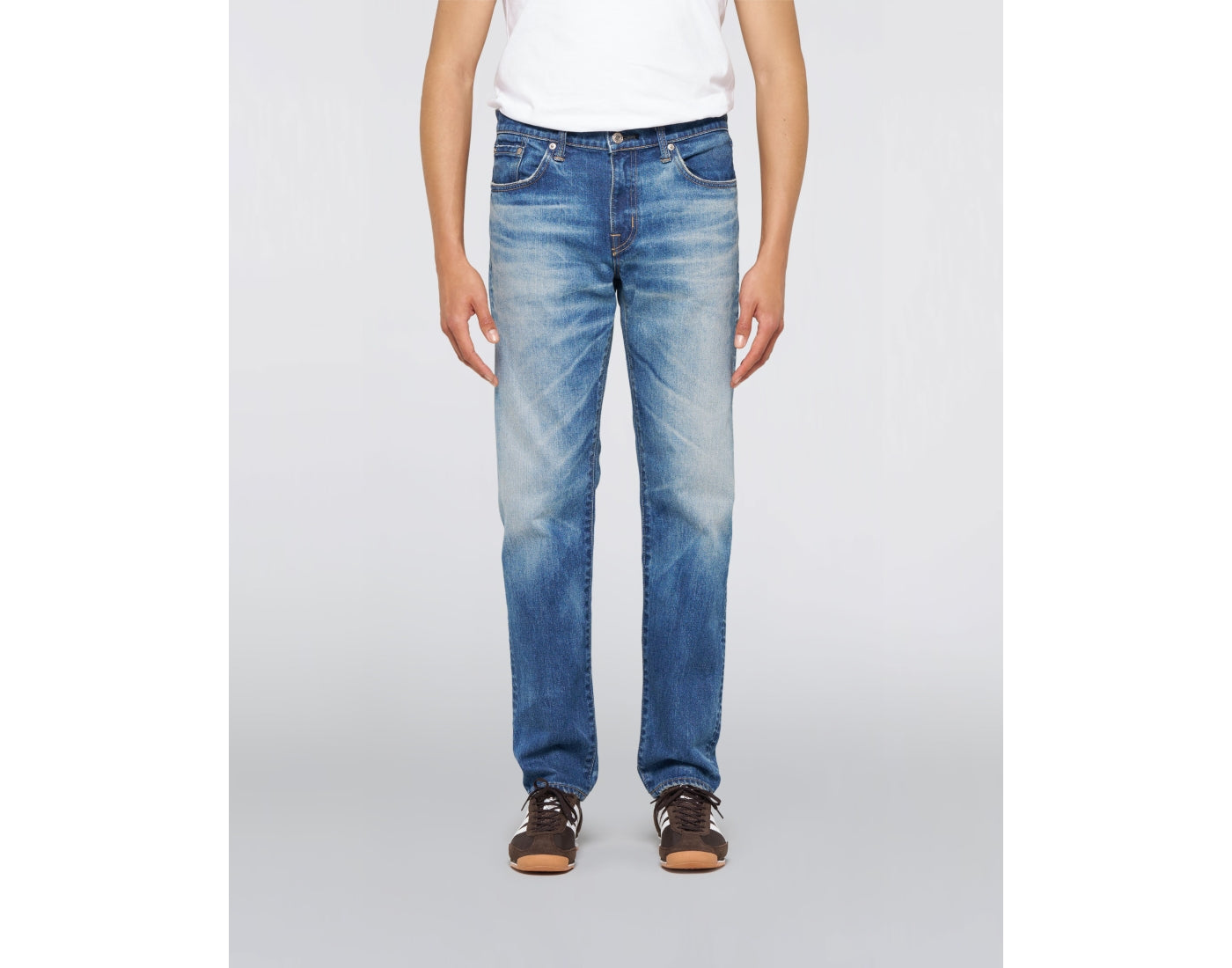 EEU33-736 REGULAR TAPERED - BLUE MID DARK USED