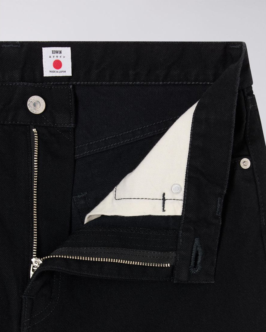 EU04Z-401 REGULAR STRAIGHT - BLACK UNWASHED