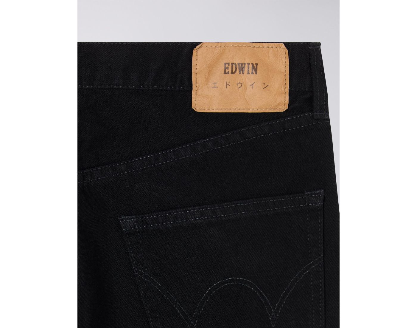 EU04Z-401M REGULAR STRAIGHT (UNWASHED) - BLACK