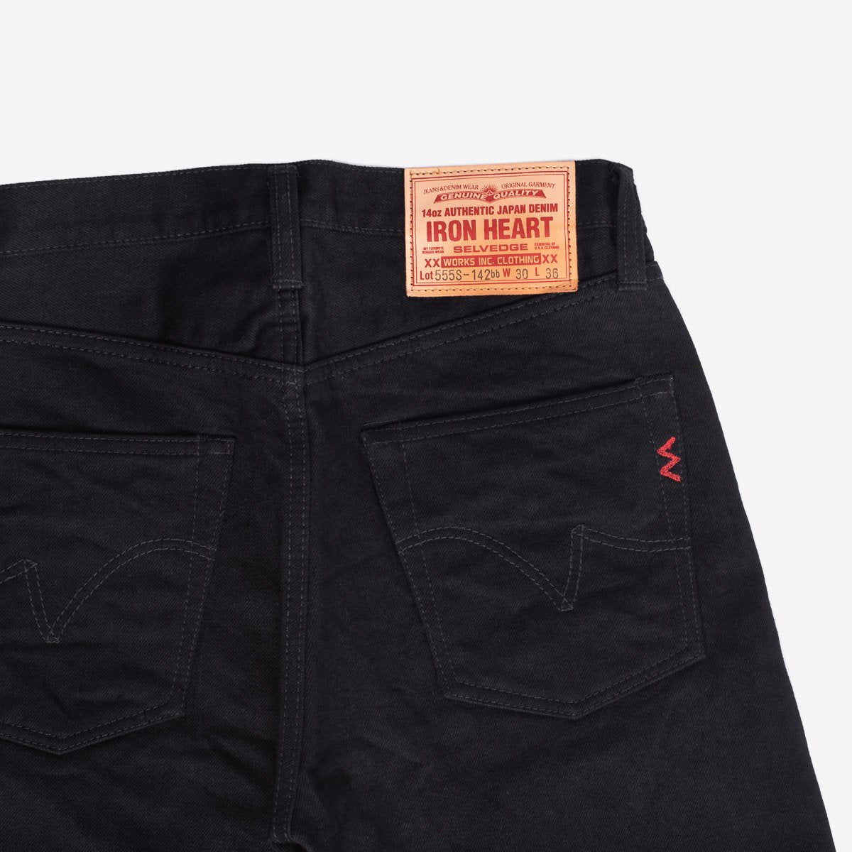 IH-555S-142BB 14OZ - BLACK/BLACK