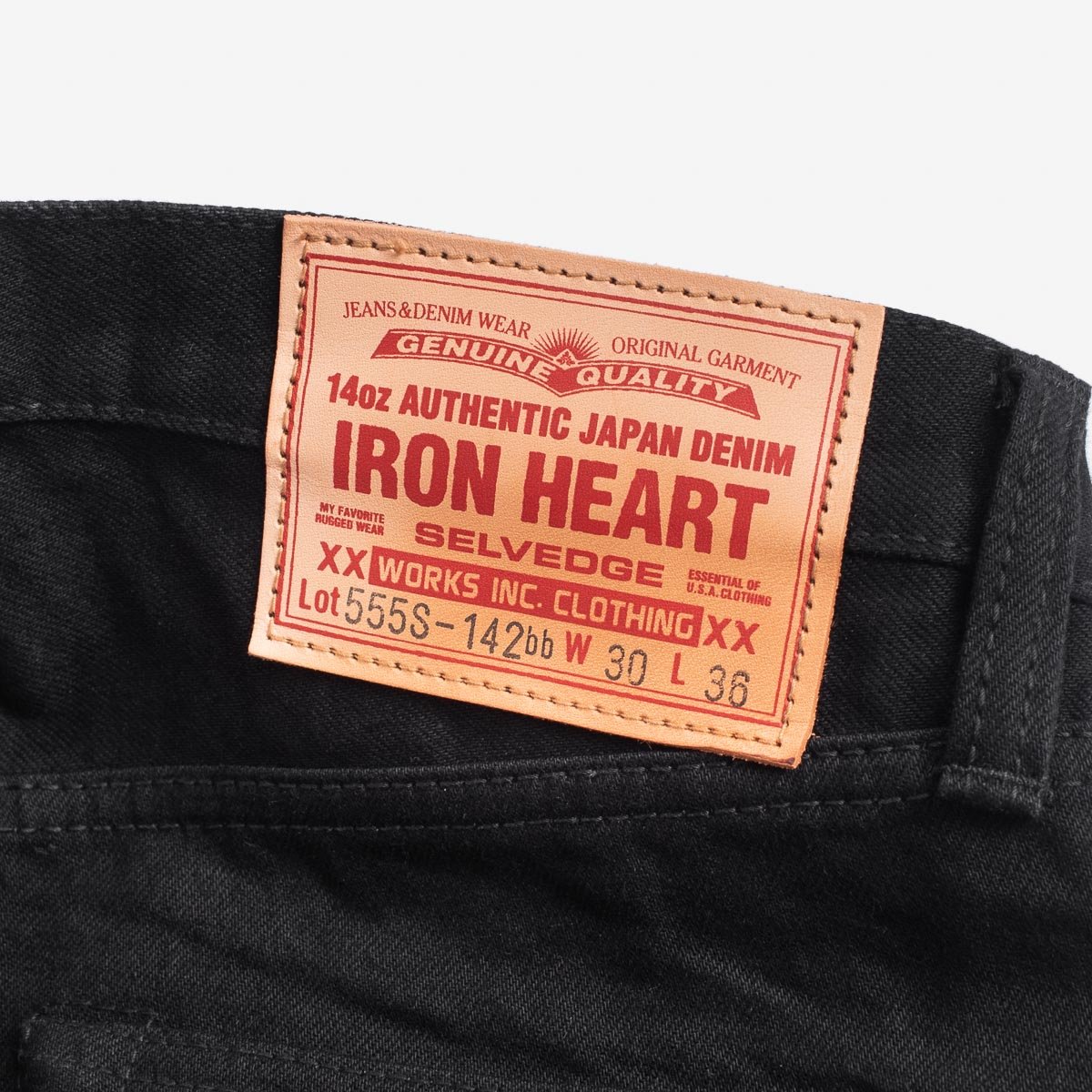 IH-555S-142BB 14OZ - BLACK/BLACK