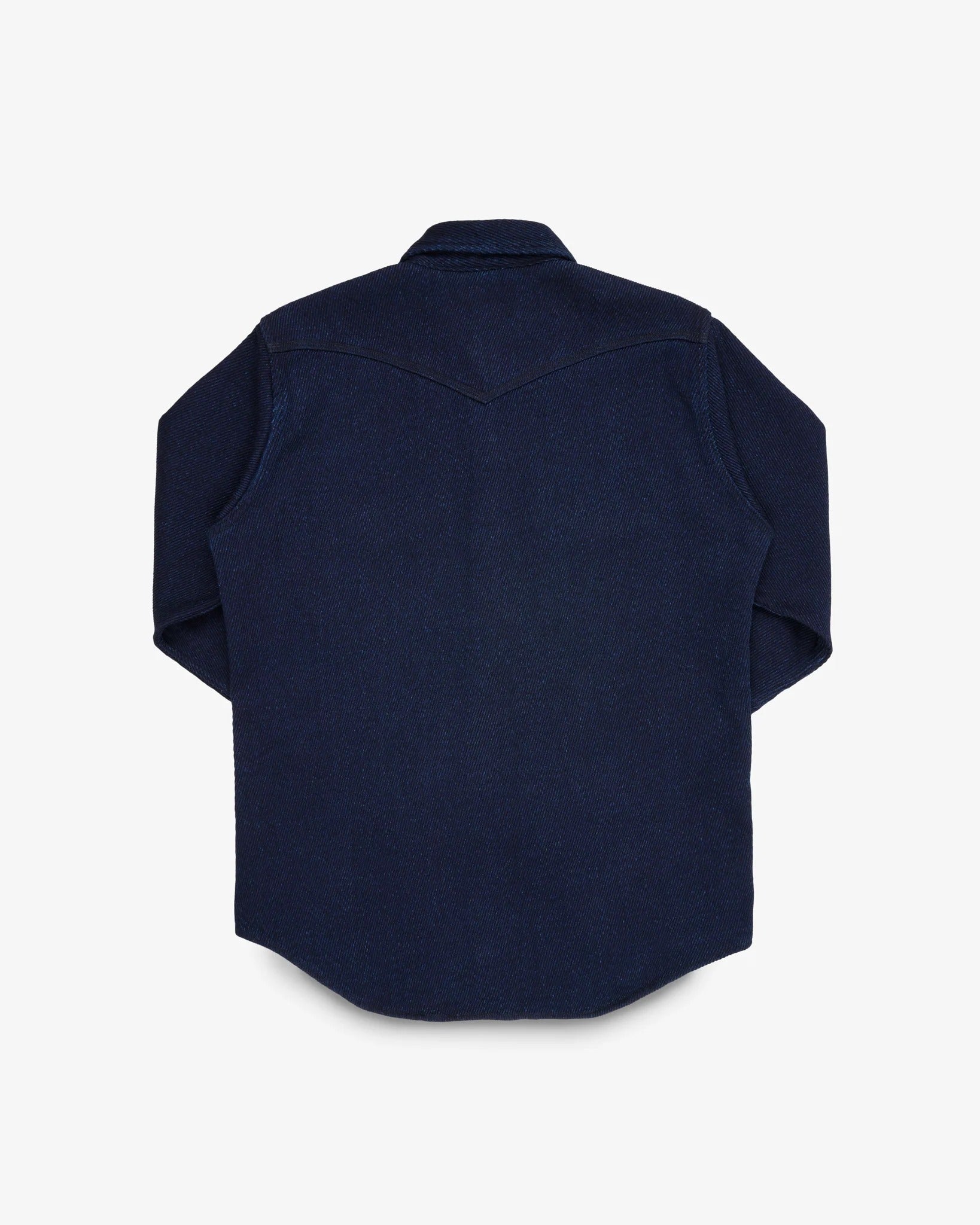 IHSH-208-IND 14OZ KERSEY WESTERN SHIRT - INDIGO