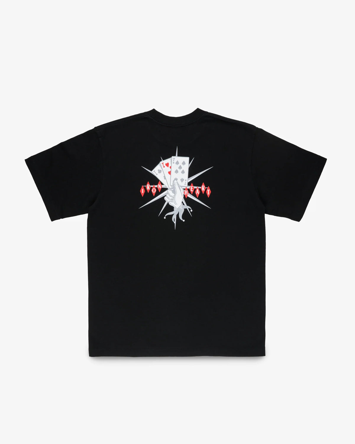 IHT-777-BLK 7.5oz Printed Loopwheel Crew Neck T-Shirt - BLACK
