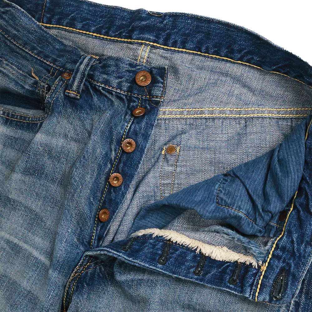 S0105SSHW WWII Model 11.5oz Denim Pants HW “Master Of Reality” - INDIGO