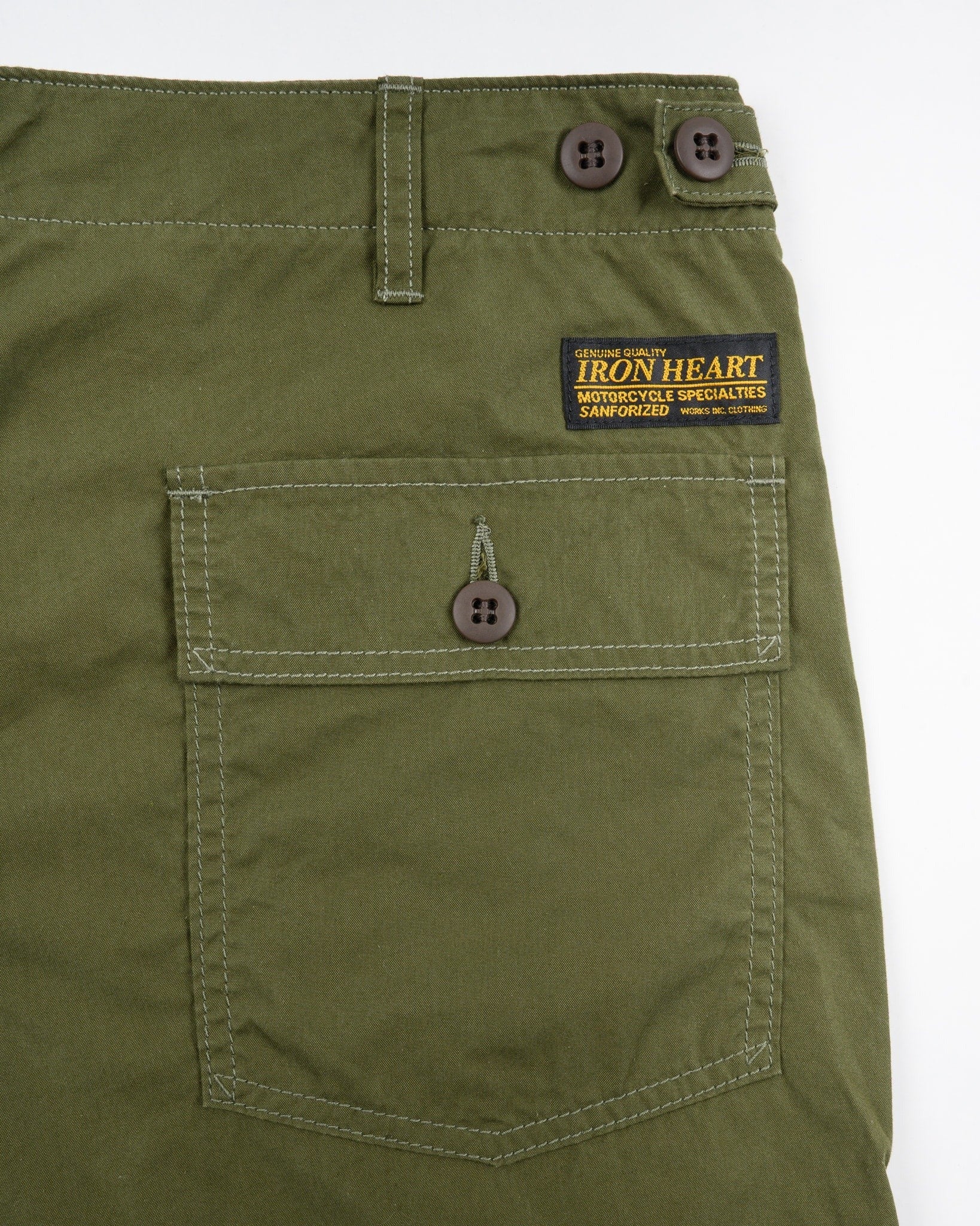 IH-745-ODG 4OZ COTTON/NYLON BAKER PANTS - OLIVE DRAB GREEN