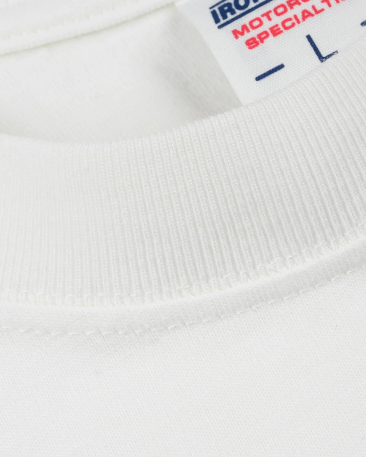 IHT-777-WHT 7.5oz Printed Loopwheel Crew Neck T-Shirt - WHITE