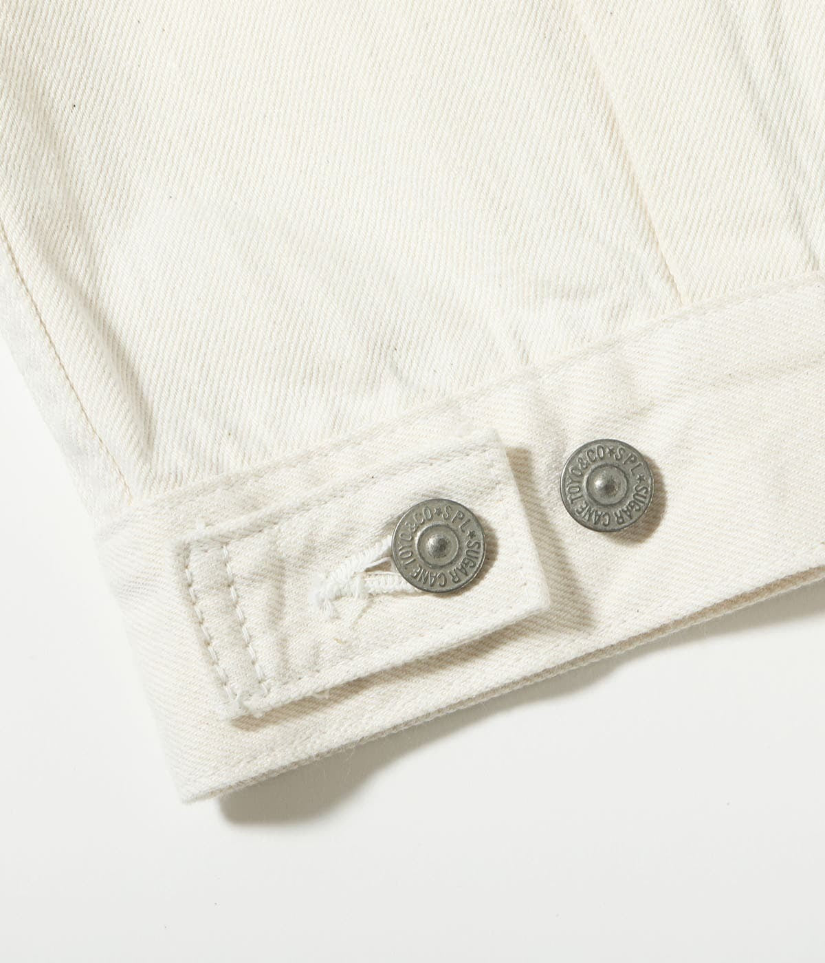 SC15720 13oz. WHITE DENIM JACKET 1953 MODEL - WHITE